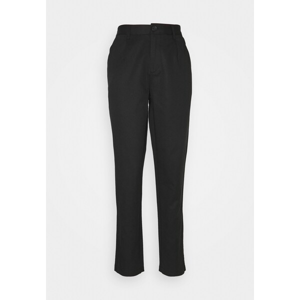 Tommy Jeans PLEAT DETAIL Spodnie materiałowe black TOB21A01L-Q11