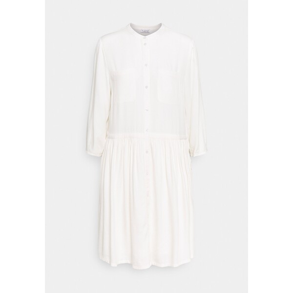 Re.draft DRESS WITH VOLANT Sukienka letnia wool white REM21C01I-A11