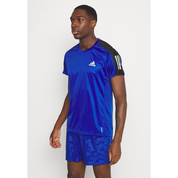 adidas Performance OWN THE RUNNING RESPONSE AEROREADY PRIMEGREEN T-SHIRT T-shirt z nadrukiem royblu/refsil AD542D2ZI-K12