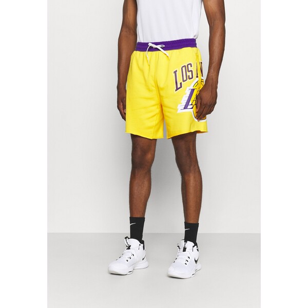 Nike Performance NBA LOS ANGELES LAKERS SHORT Krótkie spodenki sportowe amarillo/field purple/white N1242E1VR-E11