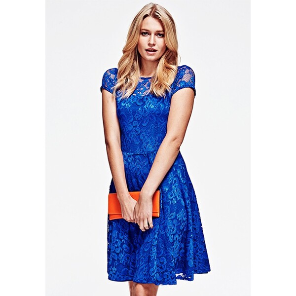HotSquash LACE Sukienka koktajlowa royal blue HOW21C013-K11