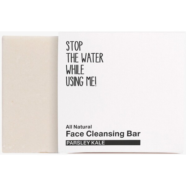 STOP THE WATER WHILE USING ME! ALL NATURAL PARSEY KALE FACE CLEANSING BAR Oczyszczanie twarzy black/white STN34G00B-S11
