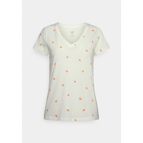 GAP Petite T-shirt z nadrukiem orange/white GAG21D00E-K11