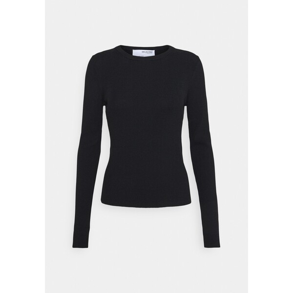 Selected Femme SLFAMELIA ONECK Sweter black SE521I0MW-Q11
