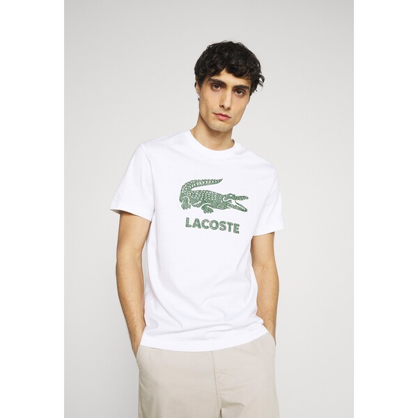 Lacoste T-shirt z nadrukiem white LA222O05V-A11