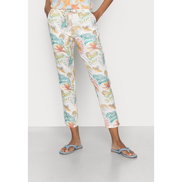Roxy BIMINI PANT PRINTED Spodnie materiałowe snow white lilac RO521A03Z-A11