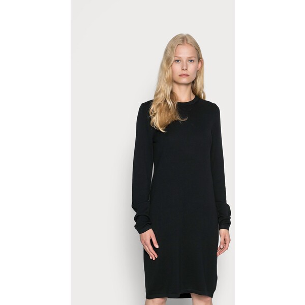 edc by Esprit DRESS Sukienka dzianinowa black ED121C0V5-Q11