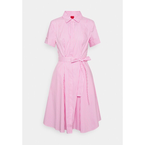 HUGO KEKALIANA Sukienka koszulowa pink/white HU721C0JL-J11