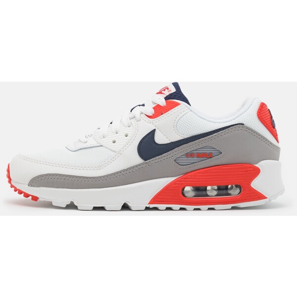 Nike Sportswear AIR MAX 90 Sneakersy niskie summit white/thunder blue/cement grey/chile red/white NI112O0K9-A11