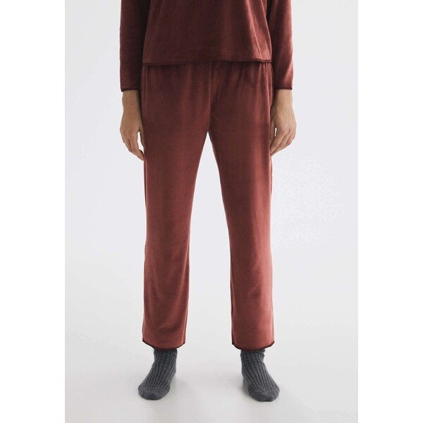OYSHO KUSCHELIG WARME Spodnie od piżamy brown OY121A081-O11