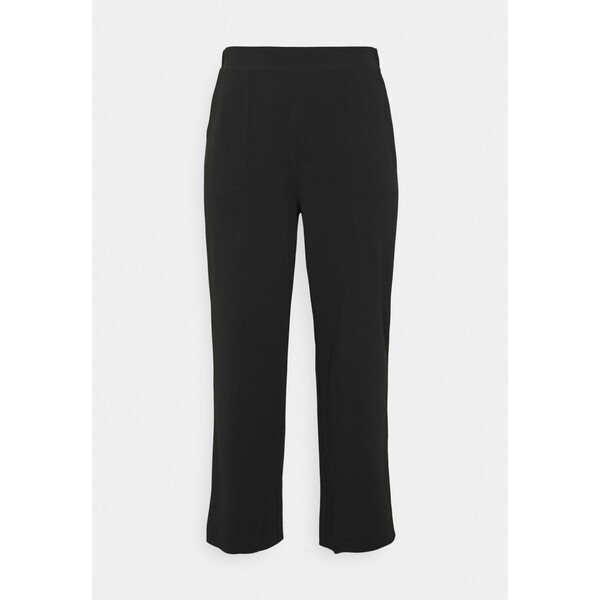 Vero Moda Curve VMMETTE PRESSFOLD WIDE PANTS Spodnie materiałowe black VEE21A03Y-Q11
