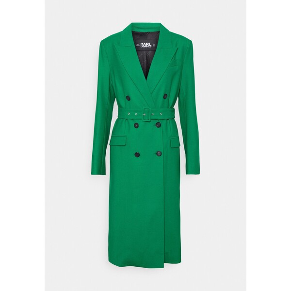 KARL LAGERFELD TAILORED FEMININE COAT Klasyczny płaszcz green K4821U01Y-M11