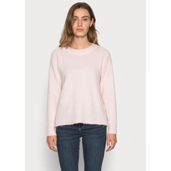 Selected Femme SLFLULU Sweter chalk pink SE521I0M6-J11