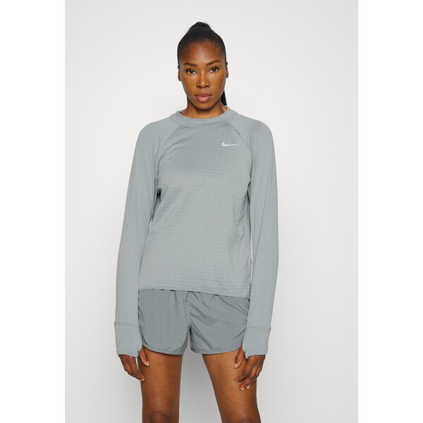 Nike Performance ELEMENT CREW Bluzka z długim rękawem particle grey/(reflective silver N1241G0BV-C11