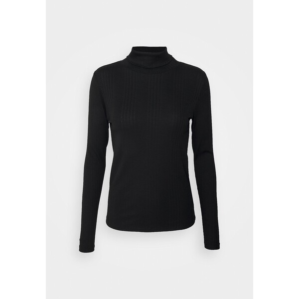 Calvin Klein SKINNY TURTLE NECK Sweter black 6CA21D04J-Q11
