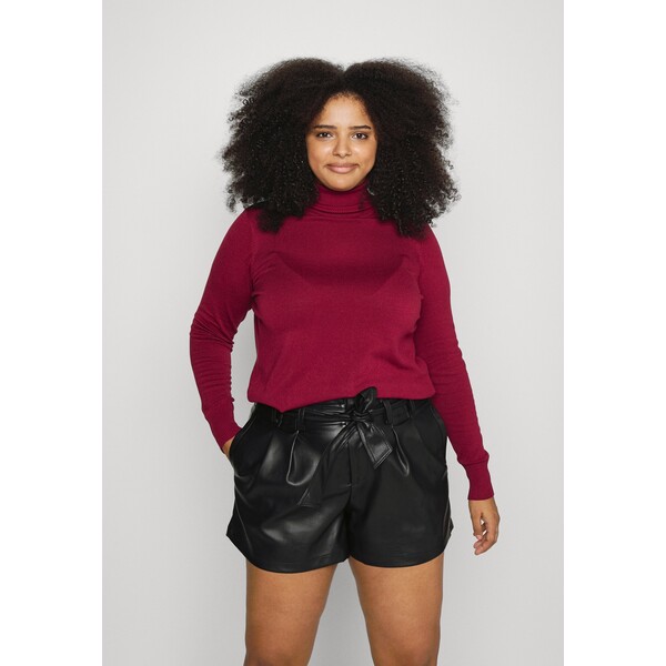 CAPSULE by Simply Be ROLL NECK JUMPER Sweter burgundy CAS21I01F-G11