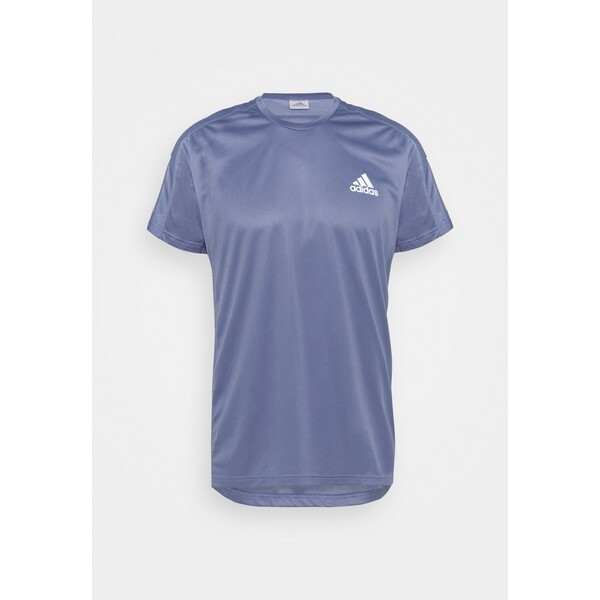 adidas Performance OWN THE RUNNING RESPONSE AEROREADY PRIMEGREEN T-SHIRT T-shirt z nadrukiem orbit violet AD542D2ZI-K13