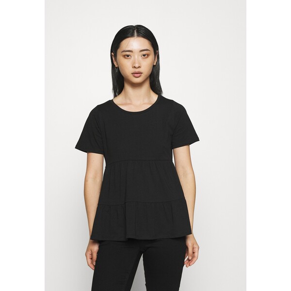 ONLY Petite ONLAYCA PEPLUM T-shirt basic black OP421E04S-Q11