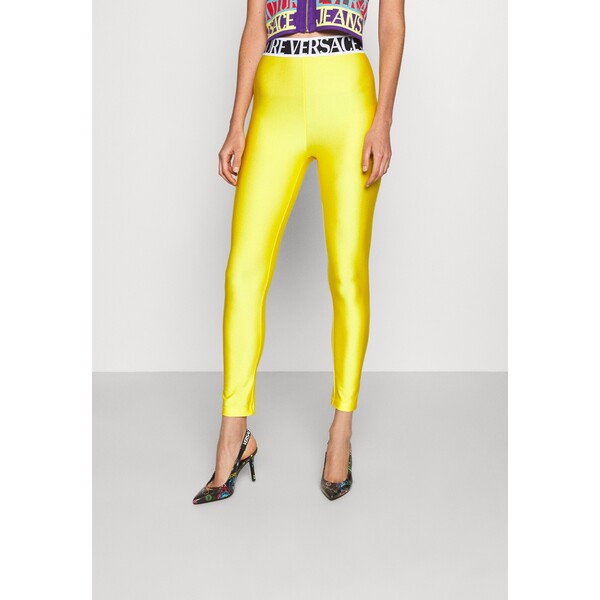 Versace Jeans Couture PANTS Legginsy yellow VEI21A01G-E11