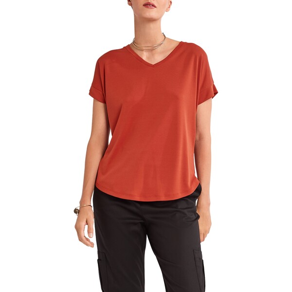 comma T-shirt basic orange CO121D0OI-H11