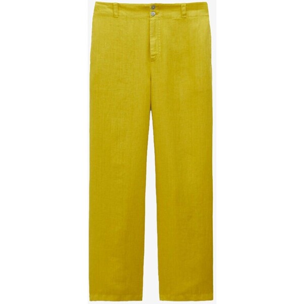 Massimo Dutti Spodnie materiałowe yellow M3I21A0JN-E11