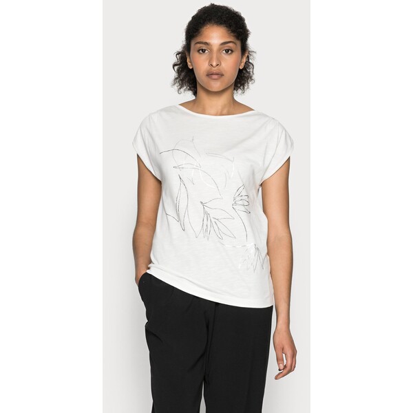 Esprit Collection LINE T-shirt z nadrukiem white ES421D0OP-A11
