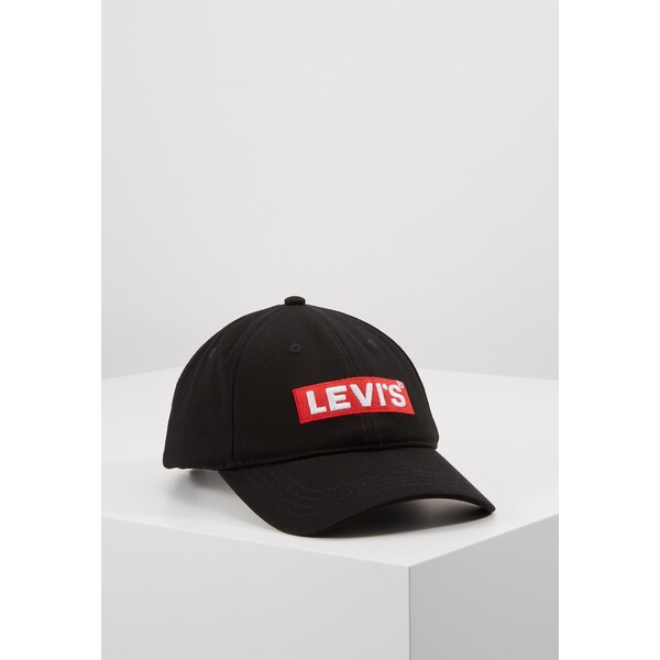 Levi's® BOX TAB Czapka z daszkiem regular black LE254Q00J-Q11