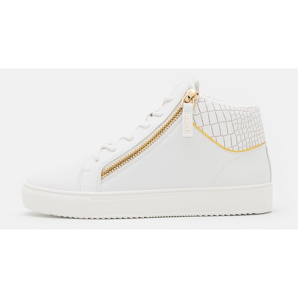 SIKSILK LEGACY MID CUT Sneakersy wysokie white/gold SIF12N001-A11