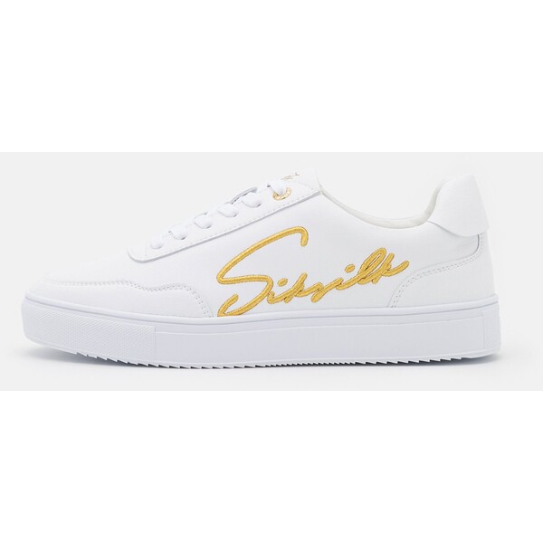 SIKSILK WAVE SCRIPT Sneakersy niskie white/gold SIF12O01V-A11