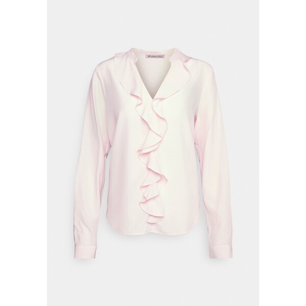 Anna Field BLOUSE WITH FRONTAL VOLANT Bluzka pink AN621E08T-J11
