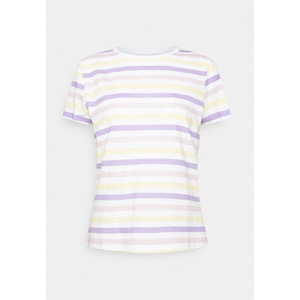ONLY ONLEDNA T-shirt z nadrukiem cloud dancer bleached mauve/chalk violet/straw ON321D2UB-A11