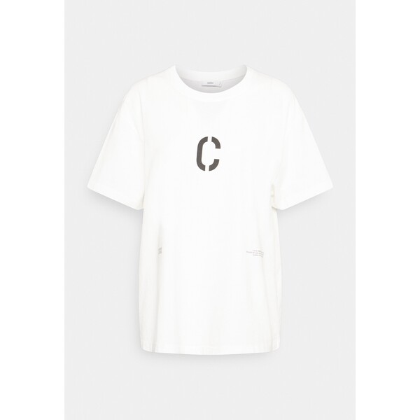 CLOSED OVERSIZED PRINTED T-shirt z nadrukiem ivory CL321D03A-A11
