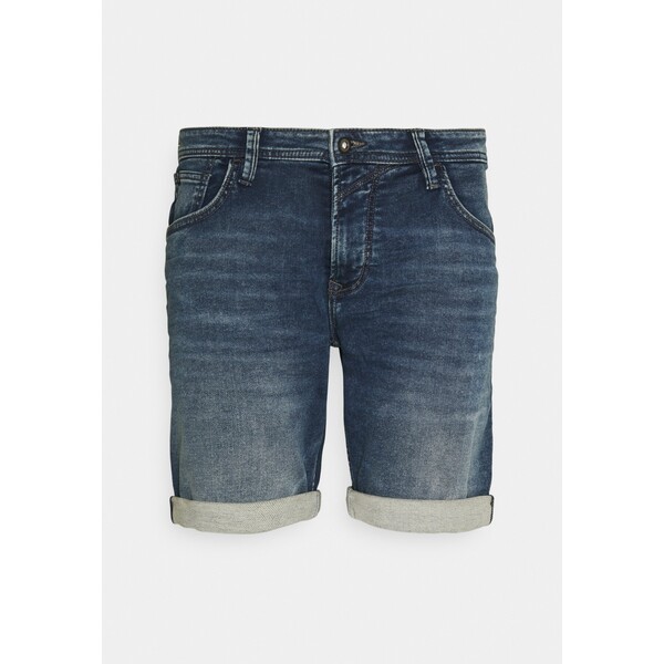 TOM TAILOR DENIM Szorty jeansowe used mid stone blue denim TO722F081-K11