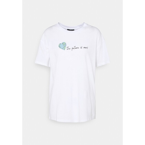 Mavi FUTURE TEE T-shirt z nadrukiem white MA621D06H-A11