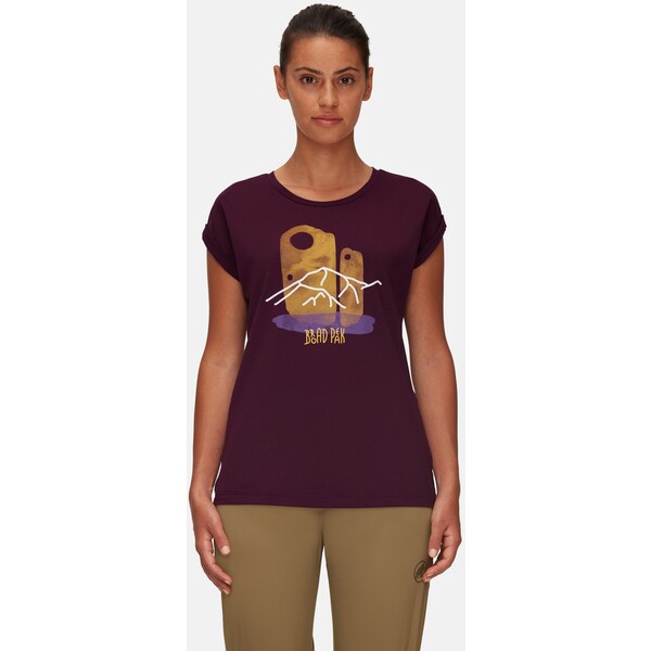 Mammut MOUNTAIN T-shirt z nadrukiem grape M7341D01S-I11