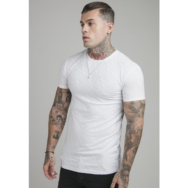 SIKSILK T-shirt z nadrukiem white SIF22O0JM-A11