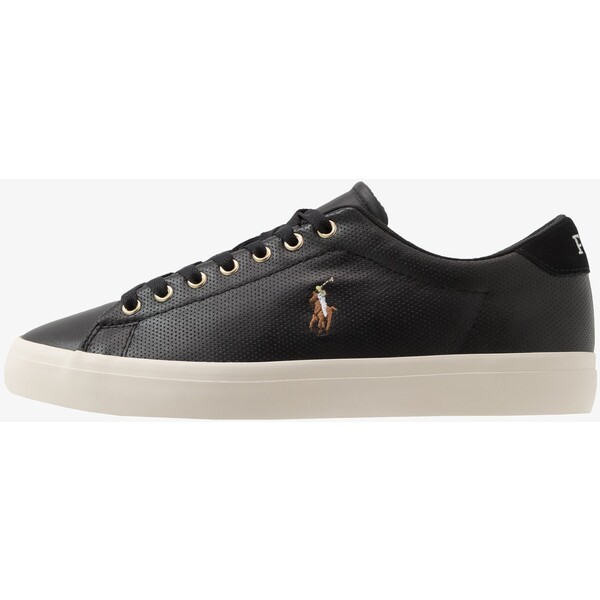 Polo Ralph Lauren LONGWOOD LEATHER SNEAKER Sneakersy niskie black PO212O037-Q11