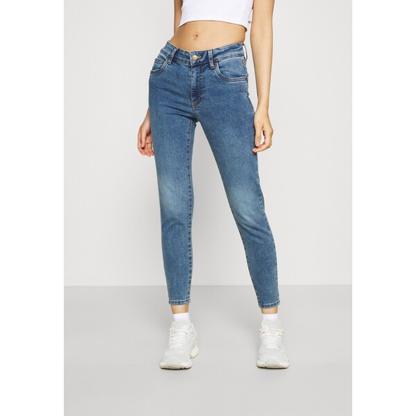 Cotton On MID RISE CROPPED Jeansy Skinny Fit lucky blue C1Q21N004-K21