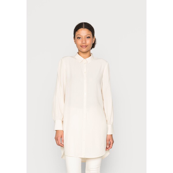 mine to five TOM TAILOR BLOUSE LONGSTYLE SOLID Koszula soft beige solid T0X21E01E-A11