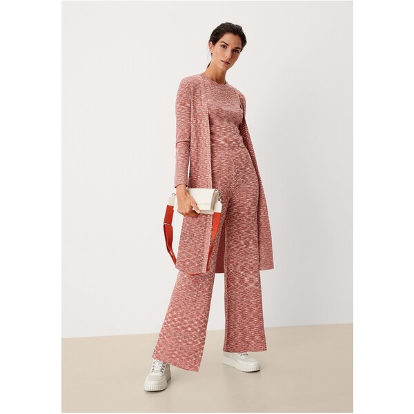 s.Oliver REGULAR Spodnie materiałowe pink sand knit SO221A0ZE-A11