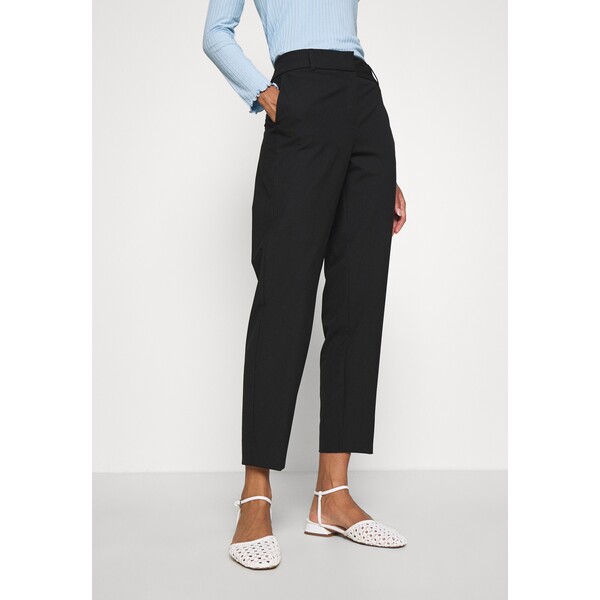 Selected Femme SLFRIA CROPPED PANT Spodnie materiałowe black SE521A0GA-Q11