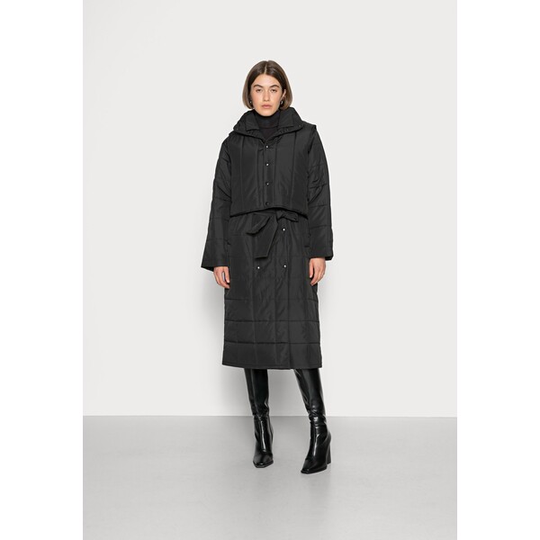 Selected Femme SLFBONNA COAT WITH VEST Klasyczny płaszcz black SE521U068-Q11