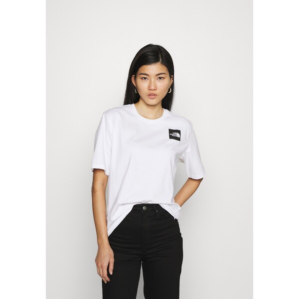 The North Face FINE TEE T-shirt z nadrukiem white TH321D01A-A11
