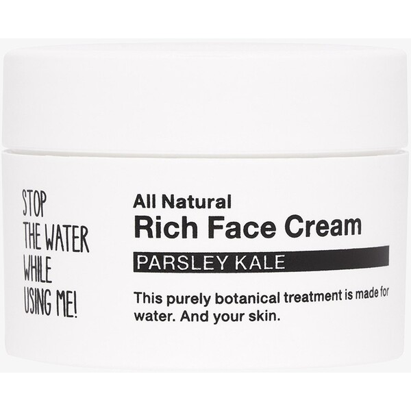 STOP THE WATER WHILE USING ME! ALL NATURAL PARSLEY KALE RICH FACE CREAM Pielęgnacja na dzień black/white STN34G007-S11