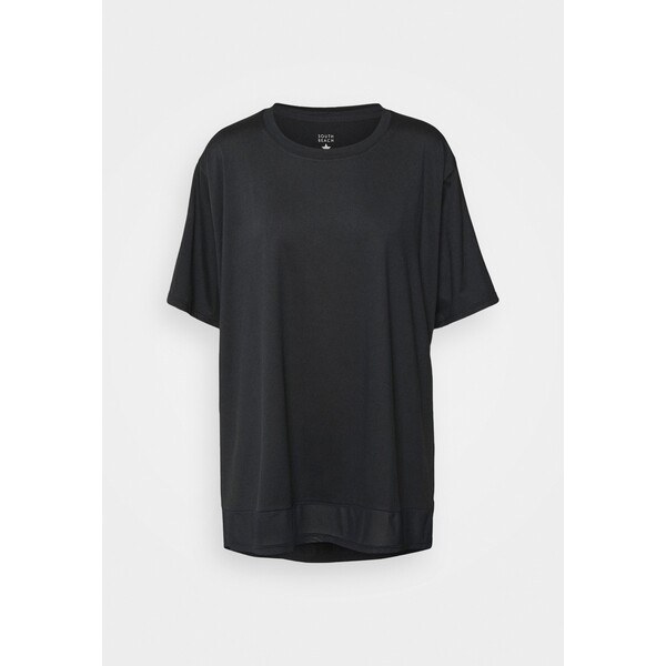 South Beach T-shirt z nadrukiem black SOH41D013-Q11