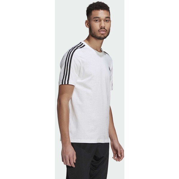 adidas Performance T-shirt z nadrukiem white/black AD542D3CT-A11