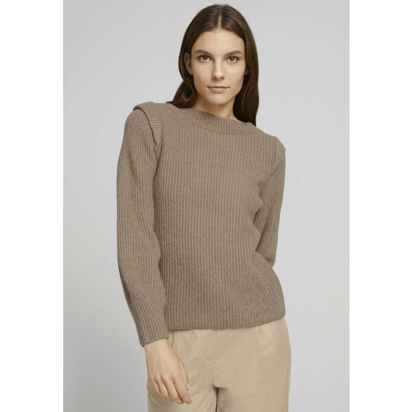 TOM TAILOR Sweter french clay beige melange TO221I0O5-B11