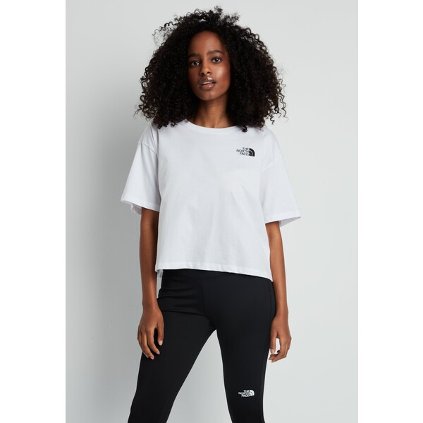 The North Face CROPPED SIMPLE DOME TEE T-shirt basic white TH341D031-A11