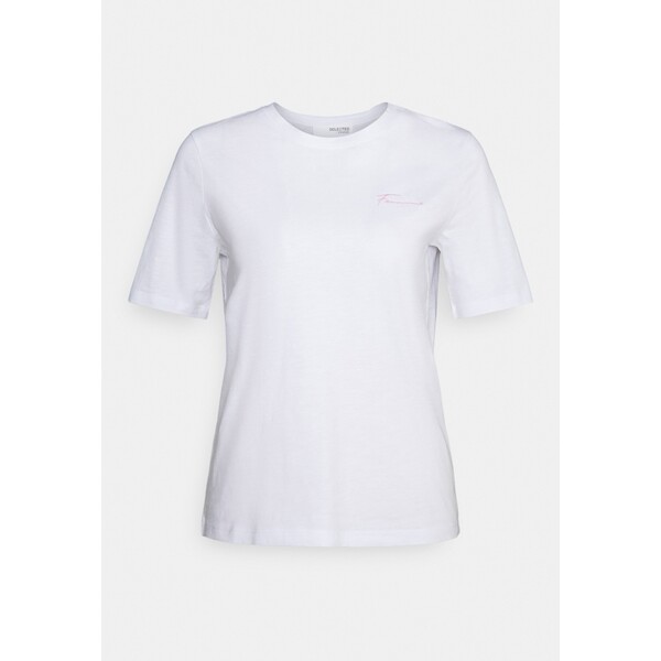 Selected Femme SLFCABELLA O NECK TEE T-shirt basic bright white SE521D0HV-A11