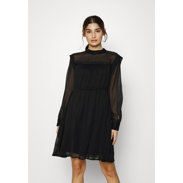 Vero Moda Petite VMEANNA SHORT DRESS Sukienka koktajlowa black VM021C0C9-Q11